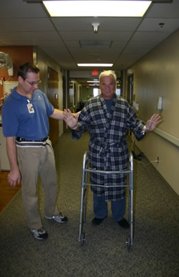 walking after total knee replacement